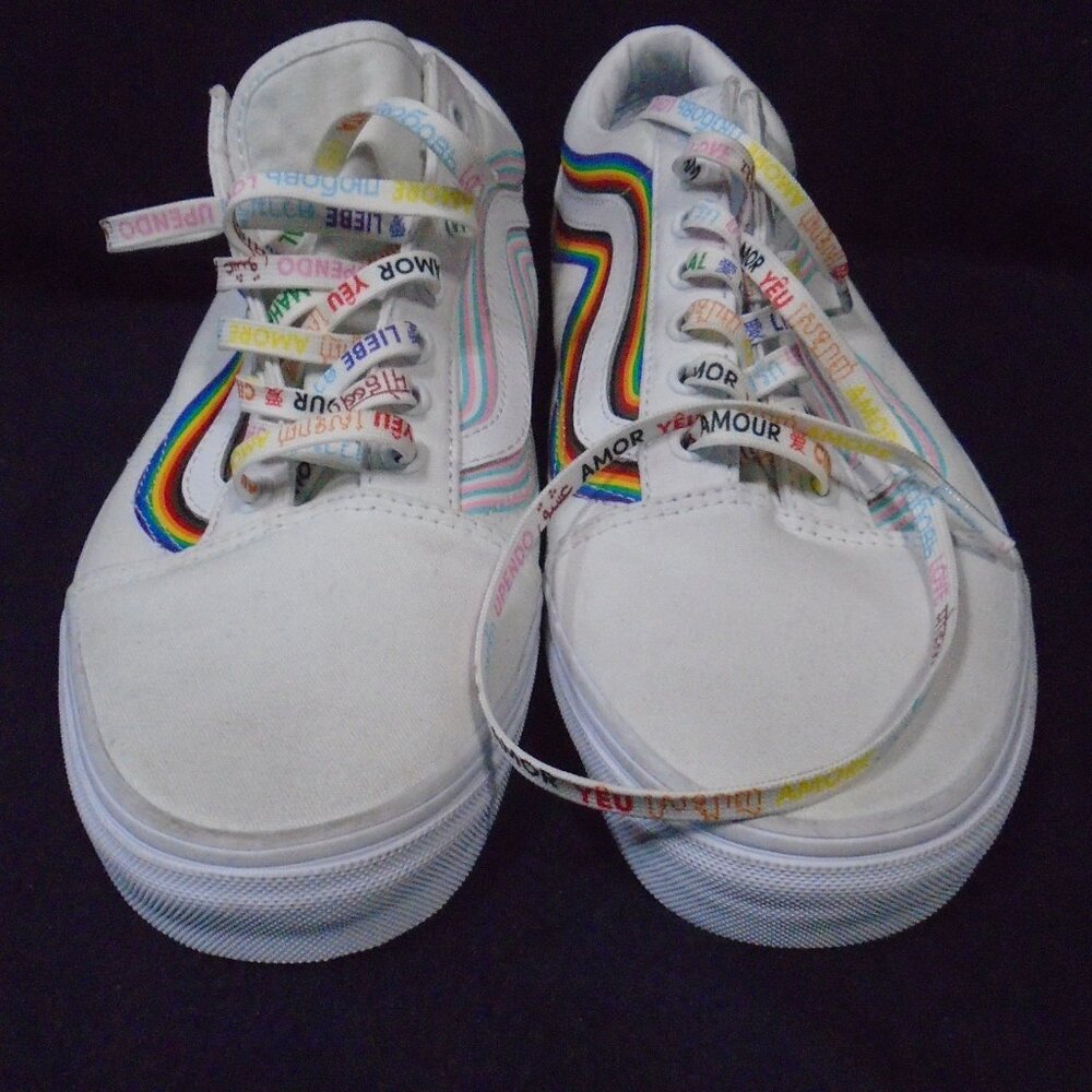 Vans Old Skool Gay Pride / Awareness Rainbows Color/ Love Sneakers Men Size 11